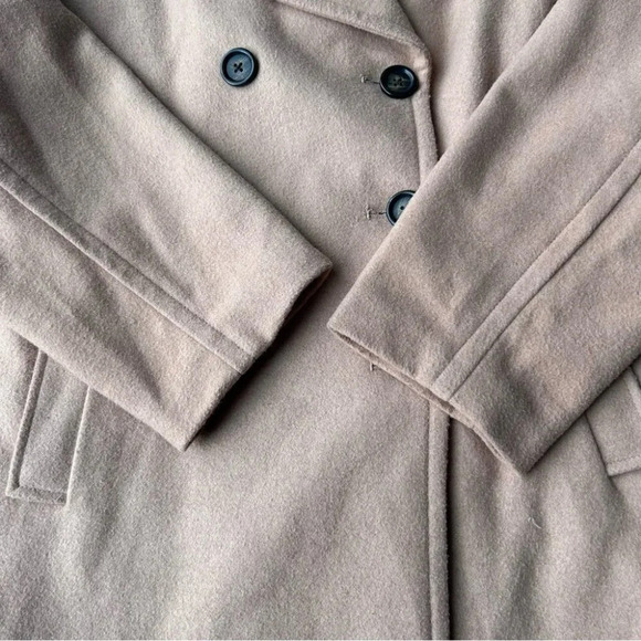 Old Navy Wool Blend Pea Coat in Tan - Picture 9 of 16